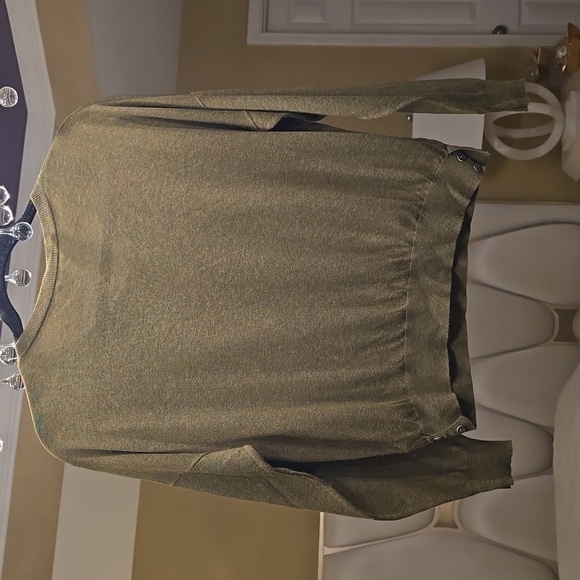 Theory Olive Women's Crewneck Sweater - Picture 6 of 14